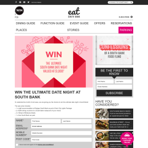 Win the Ultimate Date Night at South Bank