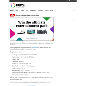 Win the ultimate entertainment pack!