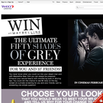 Win the ultimate 'Fifty Shades of Grey' experience for you & 10 friends!