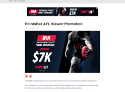 Win the ultimate footy finals experience