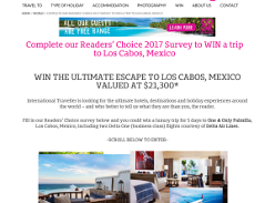 Win the ultimate getaway to Los Cabos, Mexico!