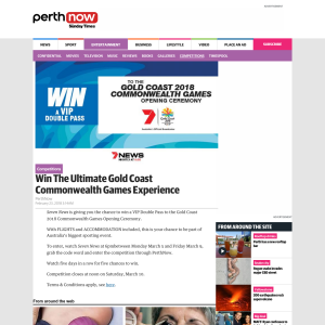 Win The Ultimate Gold Coast Commonwealth Games Experience