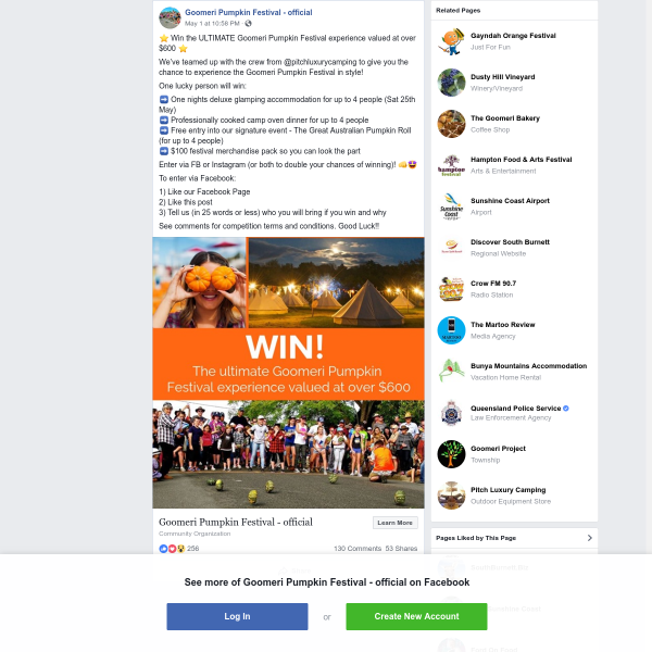 Win the ultimate Goomeri pumpkin festival experience Win the ultimate Goomeri pumpkin festival experience
