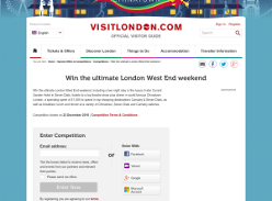 Win the ultimate London 'West End' Weekend!