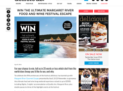 Win the ultimate Margaret River food & wine festival escape!