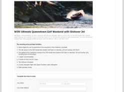 Win the ultimate Queenstown golf weekend!