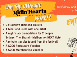 Win the Ultimate Ridin' Hearts Festival Experience