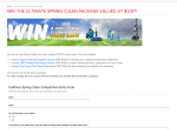 Win the ultimate 'Spring Clean' package, valued at $1,297!