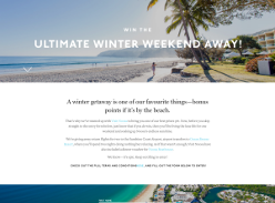Win the ultimate winter weekend away! (Sydney, Brisbane & Melbourne Residents ONLY)