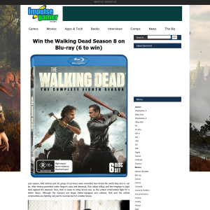 Win the Walking Dead Season 8 on Blu-ray