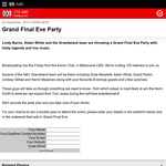 Win tickets to a Grand Final Eve Party
