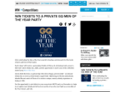 Win tickets to a private GQ 'Men of the Year' party!
