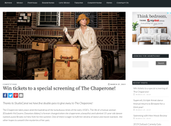 Win tickets to a special screening of The Chaperone @Palace Barrack Cinemas Brisbane