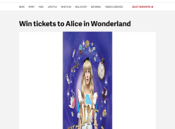 Win tickets to Alice in Wonderland