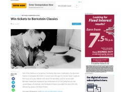 Win tickets to Bernstein Classics