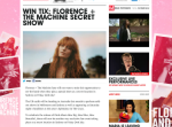 Win tickets to Florence + The Machine Secret Show!