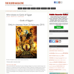 Win tickets to Gods of Egypt