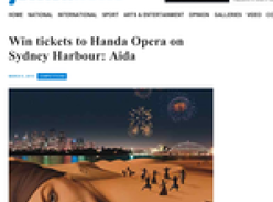 Win tickets to HANDA Opera on Sydney Harbour: Aida!
