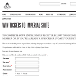Win Tickets to Imperial Suite