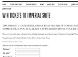 Win Tickets to Imperial Suite
