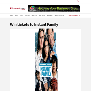 Win tickets to Instant Family