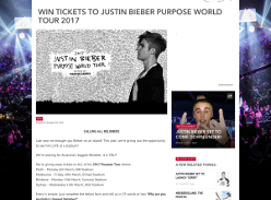 Win tickets to Justin Bieber's 'Purpose' World Tour!