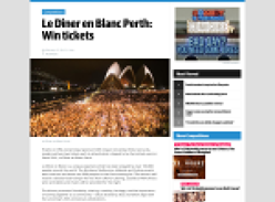 Win Tickets to Le Diner en Blanc Perth