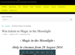 Win tickets to Magic in the Moonlight