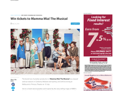 Win tickets to Mamma Mia! The Musical