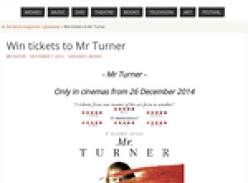 Win tickets to Mr Turner