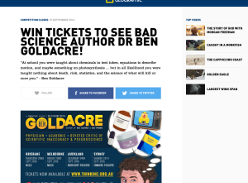 Win tickets to see 'Bad Science' author Dr. Ben Goldacre!