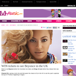 Win tickets to see Beyonce in the UK!
