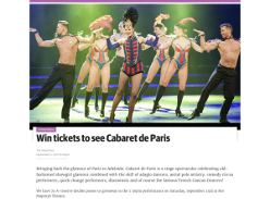 Win tickets to see Cabaret de Paris