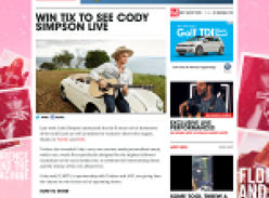 Win tickets to see Cody Simpson live!
