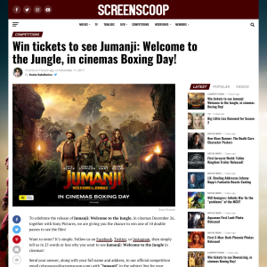 Win tickets to see Jumanji: Welcome to the Jungle, in cinemas Boxing Day
