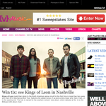 Win tickets to see Kings of Leon in Nashville, USA!