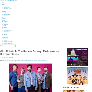 Win tickets to see The Rubens Brisbane, Sydney, Melbourne shows