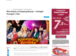 Win tickets to Sleeping Beauty – A Knight Avenger’s Tale