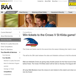 Win tickets to the Crows V St Kilda game