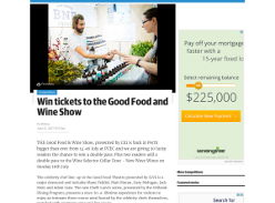 Win tickets to the Good Food and Wine Show