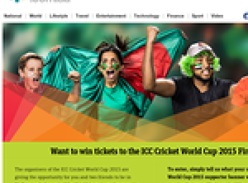 Win tickets to the ICC Cricket World Cup 2015 Final!