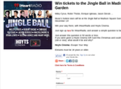 Win tickets to the 'Jingle Ball' at Madison Square Garden in New York City!