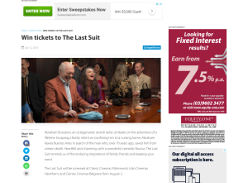Win tickets to The Last Suit