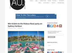 Win tickets to the Mateus Rose party on Sydney Harbour!