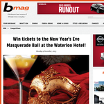 Win tickets to the New Year's Eve Masquerade Ball at the Waterloo Hotel!