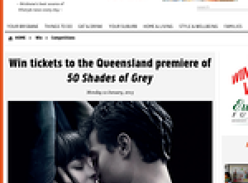 Win tickets to the Queensland premiere of 50 Shades of Grey