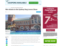 Win tickets to the Sydney Dog Lovers Show