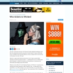 Win tickets to Wicked
