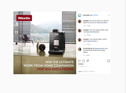 Win Two Miele CM 5300 Obsidian Black Benchtop Fresh Bean Coffee Machines valued at $2400