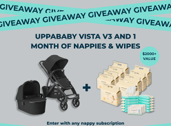 Win an Uppababy Vista V3 Pram & 1 Month of Marquise Nappies + Wipes